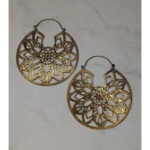Ask & Embla Brass Mandela Design Ear Weights